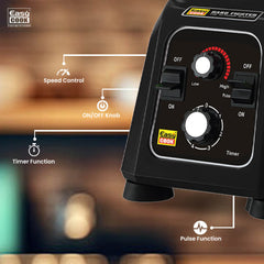 MH17 Hardfighter Hi-Power Blender - Black Panther Series | 1500 Watt Mixer Juicer Grinder | Heavy Duty Commercial Blender | 4x Performance | 30000RPM | Black