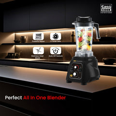 MH17 Hardfighter Hi-Power Blender - Black Panther Series | 1500 Watt Mixer Juicer Grinder | Heavy Duty Commercial Blender | 4x Performance | 30000RPM | Black