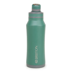 Briiton Infinity-S 1000ml Sky Blue Bottle | Copper Coated Vacuum Insulation | Stainless Steel | Powder Coated | Secure Grip | Leakproof Flask | Hot & Cold Thermos | Aqua Hydra | Suitable for Men, Women